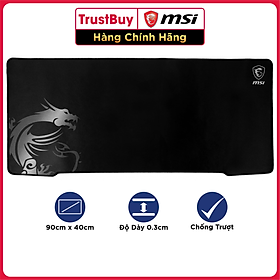 Mua Miếng Lót Chuột Gaming MSI Agility GD70 Đế Cao Su Chống Trượt  Kích Thước 90 x 40CM - Hàng Chính Hãng