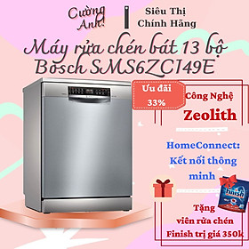 Mua Máy rửa bát Bosch SMS6ZCI49E Series 6 14 bộ -Công nghệ sấy Zeolith - Kết nối Home Connect (MADE IN GERMANY) - Hàng chính hãng