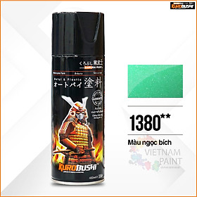 Sơn xịt Samurai Kurobushi - MÀU NGỌC BÍCH 1380 (400ml)