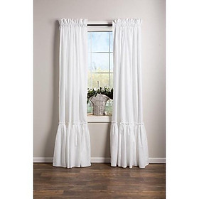 Mua rèm vải canvas rèm màn cửa trang trí chân nhún bèo mền mại