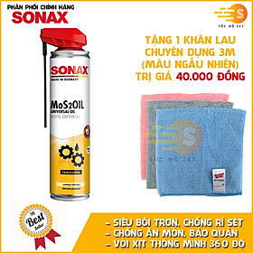 Chai xịt dầu bảo vệ chống rỉ sét và bảo quản MoS2Oil Sonax 339400 400ml