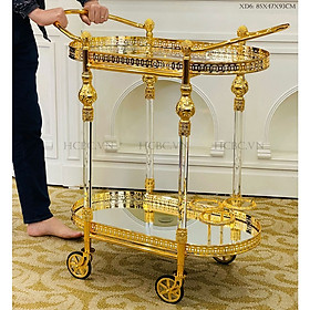 Mua Xe đẩy đồ ăn xe đẩy khách sạn phong cách tân cổ điển XD6-VANG
