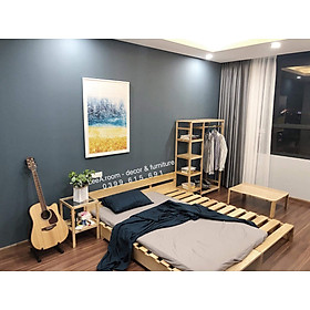 GIƯỜNG PALLET CỰC ĐẸP CHO HOMESTAY, CĂN HỘ CHUNG CƯ (GỖ TẦN BÌ CAO CẤP)