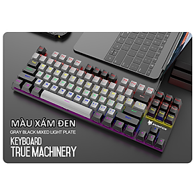 Mua Bàn phím cơ mini chuyên game Blue Switch nút vuông 87 phím XUNFOX K80 - Hàng Chính Hãng