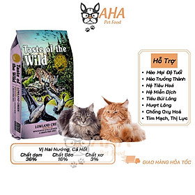 Thức Ăn Cho Mèo - Taste Of The Wild (Bao 500g & 2kg) - Có 3 Vị (Thịt Chim - Vịt, Cá Hồi, Nai Nướng)