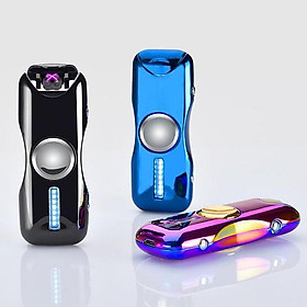 Mua Vỏ Hột Quẹt Bật Lửa Hồng Ngoại BD-915 Sạc Điện Qua Cổng USB Kiểu Dáng Spinner 2 Cánh Tạo 18 Hiệu Ứng Đèn Led Cao Cấp