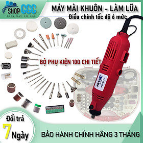 Máy mài khoan, mài khuôn SKY GT211| Khoan - cắt - mài đa năng - máy làm lũa - điêu khắc | Công suất 360W - Đầu mũi 3 ly, điều chỉnh tốc độ 6 cấp | Bộ phụ kiện 100 chi tiết | Bảo hành 3 tháng