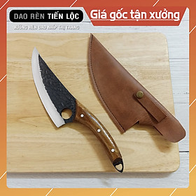 Mua Dao Thái Cắt Thịt Chuyên Dụng Kiểu Nhật  Kèm Bao Da - Thép Nhíp  Cán Gỗ Hương Cao Cấp