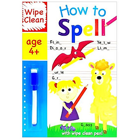Hình ảnh sách Wipe Clean I Can Spell - Book With Pen Age 6+
