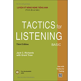 Download sách Luyện Kỹ Năng Nghe Tiếng Anh (Trình Độ Cơ Bản) -Tactics For Listening Basic