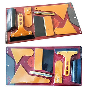 Mua Trọn Bộ 7 món dụng cụ  tấm  miếng  dao nhựa hỗ trợ dán phim decal trang trí xe ô tô