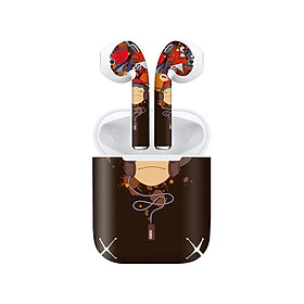 Mua Miếng dán skin chống bẩn cho tai nghe AirPods in hình thiết kế - atk200 (bản không dây 1 và 2)