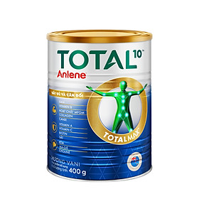 Bao bì mới - Sữa bột bổ sung dinh dưỡng Anlene Total 10 lon 400g