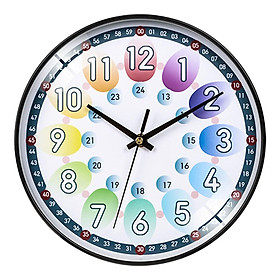 Kids Wall Clock Silent Non Ticking Kids Learning Living Room Home -  A