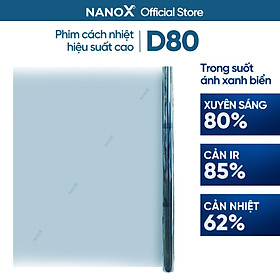 Mua Phim cách nhiệt cửa kính NanoX D80 trong suốt cao cấp cho nhà kính