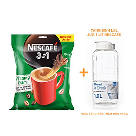 Tặng bình Jug 1L Cà phê hoà tan NESCAFÉ 3IN1 công thức cải tiến - vị Rang