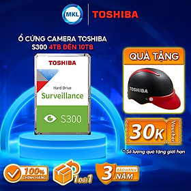 Hình ảnh Ổ cứng camera hdd Toshiba S300 Surveillance Sata 3 dung lượng 1TB/2TB/4TB/6TB/8TB/10TB loại 3.5inch hàng chính hãng