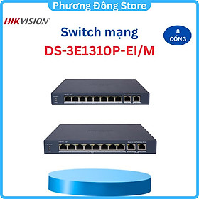 Mua Bộ chia HIKVISION SWITCH POE HIKVISION DS-3E1310P-EI/M Switch quản lý PoE 8 Ports - Hàng chính hãng