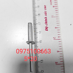 Mua Rive Nhôm 3x10mm 3x20mm 4x10mm 4x20mm 5x10mm 5x20mm/ 100gram - Đinh rive rút