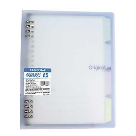 Stacom Sổ Tay Khổ A5, 60 Trang, 80gsm, 182x228mm (Sổ Còng) - Bìa Trong