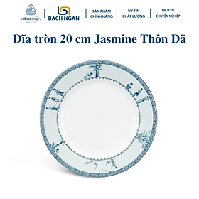 Mua Dĩa tròn Minh Long 20 cm Jasmine Thôn Dã - Bằng sứ  Hàng Đẹp  Cao Cấp  Dùng Trong Gia Đình  Đãi Khách  Tặng Quà Tân Gia
