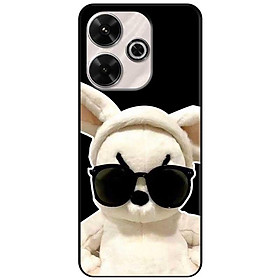 Ốp lưng Redmi 9T - 13C - 13 4G - Redmi Note 13 4G - Note 13 Pro 4G - Note 13 Pro 5G - Thỏ Kính Đen - Hàng Chính Hãng