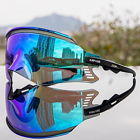 Kapvoe đàn ông xe đạp thể thao kính đeo xe đạp đi xe đạp leo núi ngoài trời kính thể thao UV400 Bảo vệ kính bảo hộ Phụ kiện kính mắt Color: 08