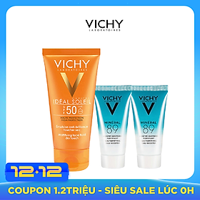 Bộ Kem Chống Nắng Không Gây Nhờn Rít Vichy Capital Soleil Dry Touch