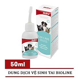 Dung Dịch Nước Rửa Tai Vệ Sinh Tai Cho Chó Mèo Bioline Ear Care 50ml