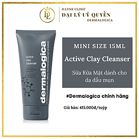 Sữa rửa mặt dạng bùn khoáng sạch sâu cho da mụn, hỗn hợp thiên dầu Dermalogica Active Clay Cleanser