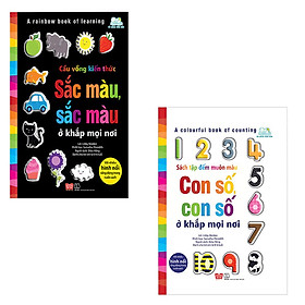 Combo A Rainbow Book Of Learning - Cầu Vồng Kiến Thức - Sắc Màu, Sắc Màu Ở Khắp Mọi Nơi + A Colourful Book Of Counting - Sách Tập Đếm Muôn Màu - Con Số, Con Số Ở Khắp Mọi Nơi