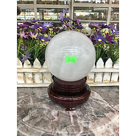 Mua Quả cầu phong thủy đá thạch anh trắng - Đường kính 11 7 cm