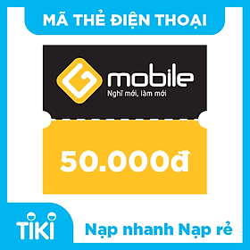 Hình ảnh Mã thẻ điện thoại Gmobile 50K