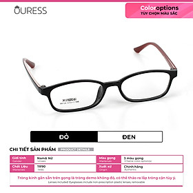 Gọng kính nhựa 68124 thời trang nam nữ siêu nhẹ siêu bền OURESS