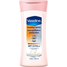 Sữa Dưỡng Thể Trắng Da Chống Nắng Và Ô Nhiễm Môi Trường Vaseline SPF 24 PA ++ (200ml)