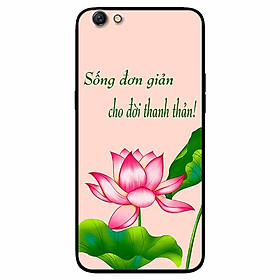 Ốp lưng in cho Oppo A71 Mẫu Sống Đơn Giản