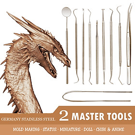 Bộ nặn tượng đất sét, làm mô hình, nha khoa y tế điêu khắc Master 2