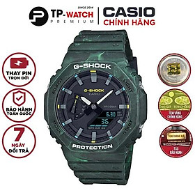 Đồng Hồ Nam Dây Nhựa Casio G-Shock GA-2100FR-3ADR Chính Hãng - GA-2100FR-3A