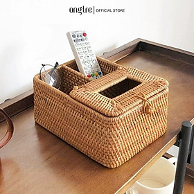 Mua Hộp Đựng Giấy Bằng Mây Guột ONGTRE Phong Cách Vintage