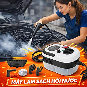 Máy Rửa Làm Sạch Hơi Nước Đa Năng Ô Tô & Gia Đình – Khoang Động Cơ, Nội Thất, Điều Hòa Sạch Sâu