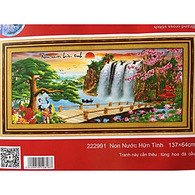 Tranh thêu chữ thập Non Nước Hữu Tình I 137x64cm I 222991