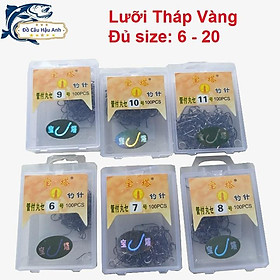 Lưỡi Câu Cá Tháp Vàng Siêu Bén Giá Rẻ Lưỡi Câu Đơn Câu Đài Giá Rẻ LC14