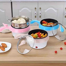 Mua NỒI NẤU MỲ CÓ TAY CẦM   CA LẨU HẤP 2 TẦNG   MINI DỤNG CỤ NHÀ BẾP