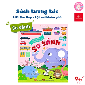 Sách tương tác - Lift the flap - Lật mở khám phá - So sánh - Đinh Tị Books
