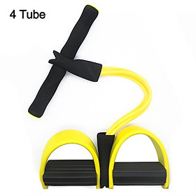 Các dải kháng thể trong nhà Thiết bị tập thể dục Thiết bị đàn hồi Sit Up Rope Gym Workout Sport 4 Tube Pedal Peller Puller XA161A Color: 6 Tube