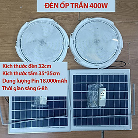 Đèn Năng Lượng Mặt Trời Ốp trần 100W-200W-300W-400W Tiện Dụng Cho Chiếu Sáng Và Trang Trí Trong Nhà
