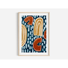 Tranh in cao cấp | Tranh nghệ thuật trừu tượng - Colorful Abstract Art, Modern Abstract Art, Large Wall Art 01