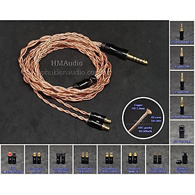 Mua Dây tai nghe đồng OFC 1.2mm tết 4 - Connetor IM01/02/03/50/70 A2DC IE80/80s IE40Pro IE100/400/500 MMCX 2Pin 0.78mm