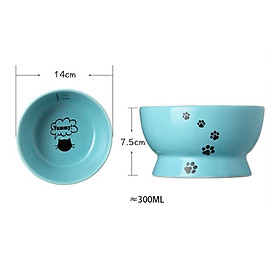 Raised Cat Bowls Stand Cat Feeding Bowls Elevated for Pet Supplies Small Dog