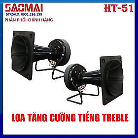 Bộ 2 loa treble vuông HT51 - 5m dây loa - Hàng chính hãng